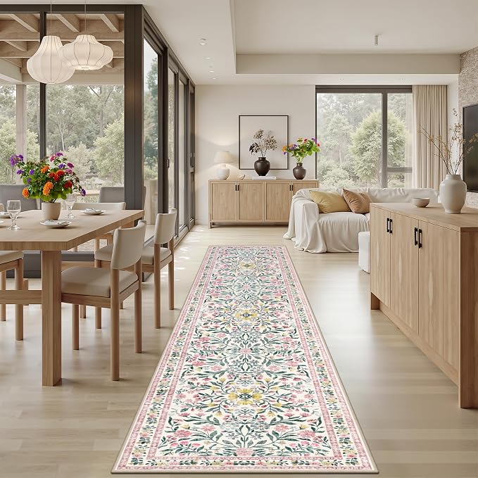 Runner Rug for Entryway: 2x5 Kitchen Rugs Non Slip Washable Ultra-Thin Soft - Image 4