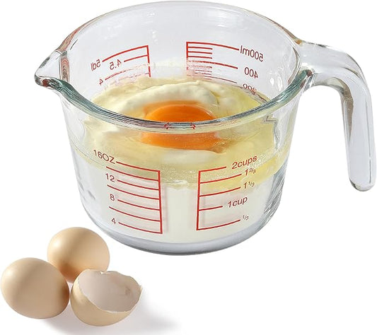 VRUIFA Glass Measuring Cup For Baking and Cooking, Dishwasher, Microwave and by Unknown