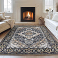Lessymo Area Rugs 5x8, Machine Washable Area Rug, Super Soft Faux-Wool Area Rugs by Lessymo