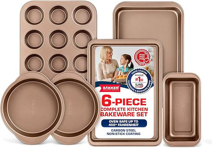 BAKKEN 6-Piece Kitchen Baking Pan Set by Unknown