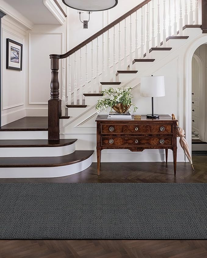 Color&Geometry Door Mat 2'4"x10' Runner Rug - Image 6