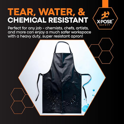 Xpose Safety Heavy Duty Vinyl Waterproof Aprons, Industrial and Commercial Use - Image 5