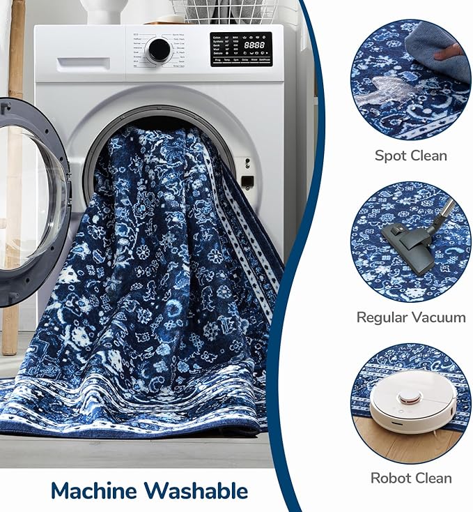 Lessymo Machine Washable Area Rug 5x7 - Image 5