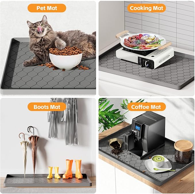 Winisok Silicone Under Sink Mat 25" x 19", kitchen Essentials and Gadgets - Image 5