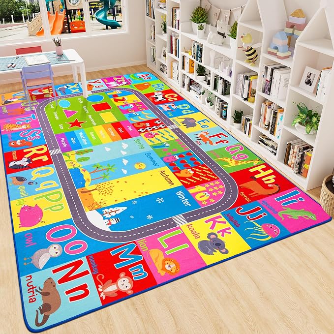 HOMORE Kids Rug, 10x14 Large Educational Rugs - Image 4