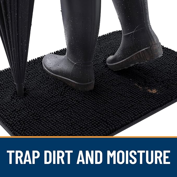 OLANLY Dog Door Mat for Muddy Paws 47x24, Absorbs Moisture and Dirt, Absorbent - Image 2