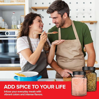 6 Pack 14 oz Plastic Spice Jars, Empty Seasoning Containers - Image 7