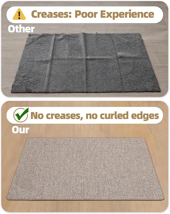 Color&Geometry Ultra Thin Indoor Door Mat 36"x56", Non Slip Rubber Backed Dirt - Image 5