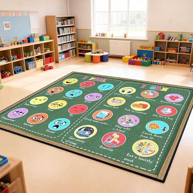 Large Classroom Rug Elementary 8x10 ft, Rug - Image 7
