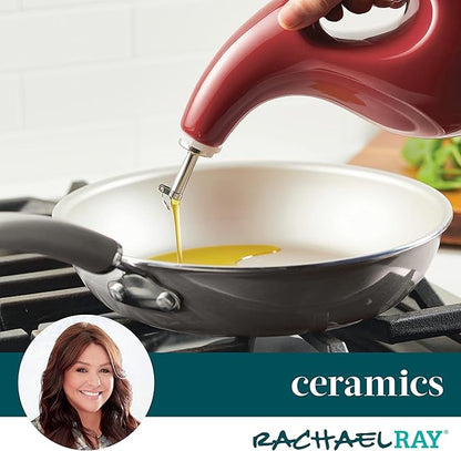 Rachael Ray Ceramic EVOO Oil and Vinegar Dispensing Bottle - Image 6