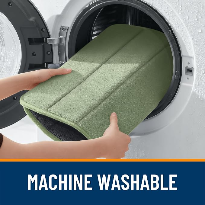 OLANLY Memory Foam Bath Mat 40x32, Super Soft Absorbent Bathroom Rugs, Quick Dry - Image 8