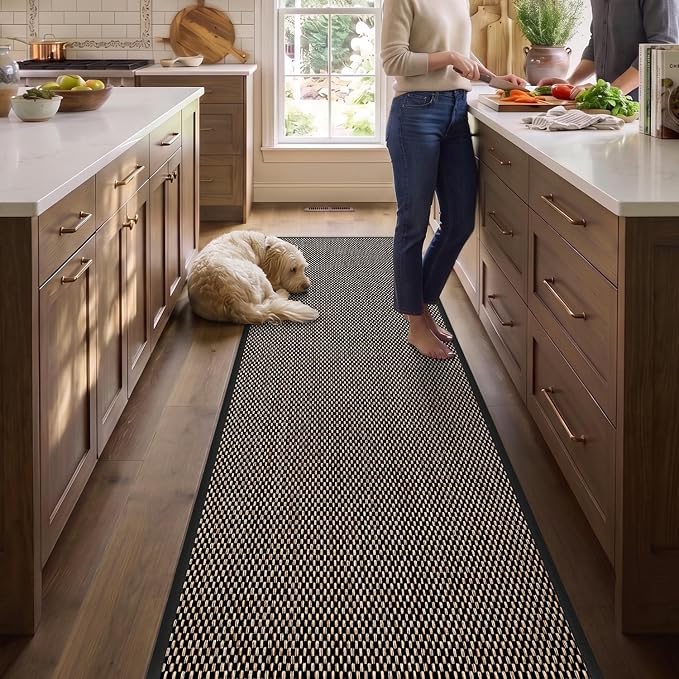 DEX Hallway Runner Rug 2'4''x12, Non Slip Rubber Backing Inside Entryway Carpet - Image 8