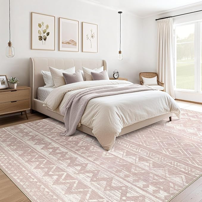 cotiled 10x12 Area Rugs Living Room Rug: Washable Boho Rugs - Image 3
