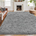 5x7 Area Rug for Living Room: Ultra Soft Fluffy Rug Modern Large Thicked Shag by Oriannal