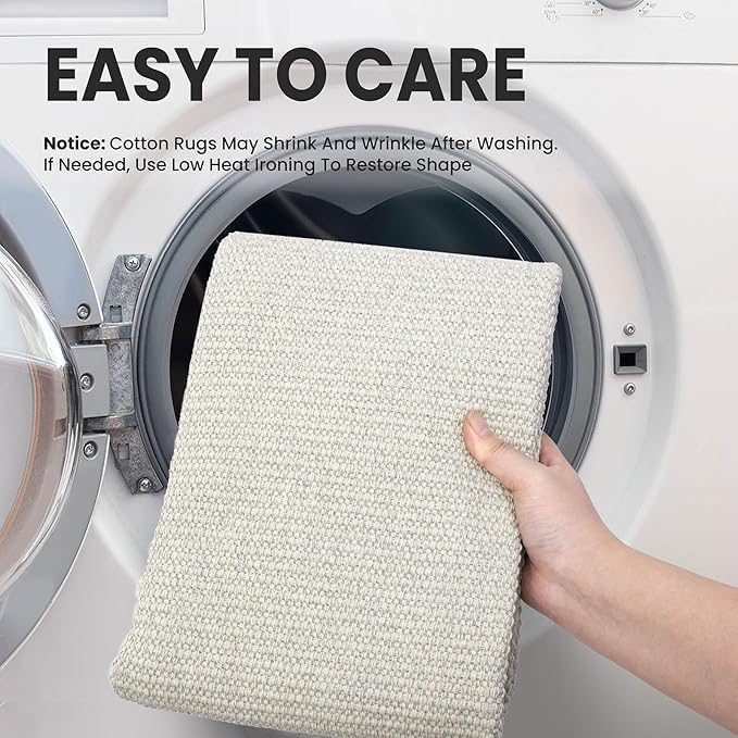 EARTHALL Washable Area Rug 3x4 Ft Non Slip Rugs - Image 3
