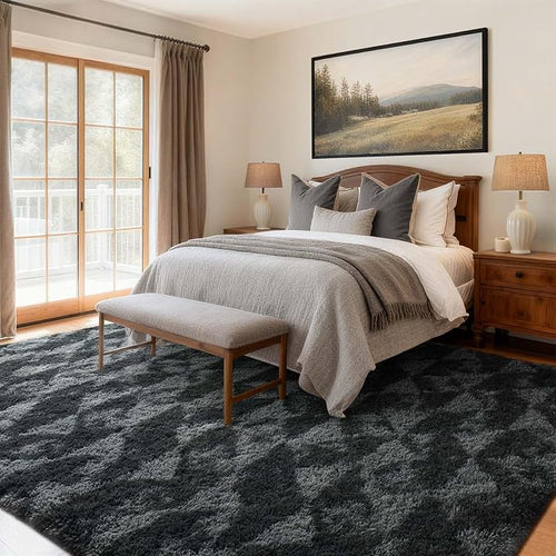 6x9 Ft Large Shag Rugs for Bedroom Living Room for Men Boys, Tie Dyed Ultra - Image 2