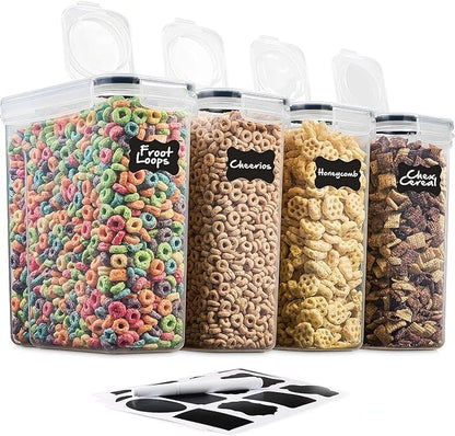 4 Pack Airtight Cereal & Dry Food Storage Container - Image 2