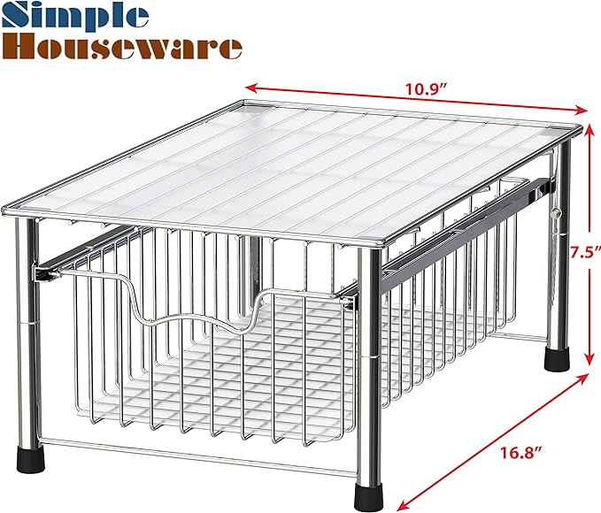 Simple Houseware Stackable Basket Drawer - Image 3