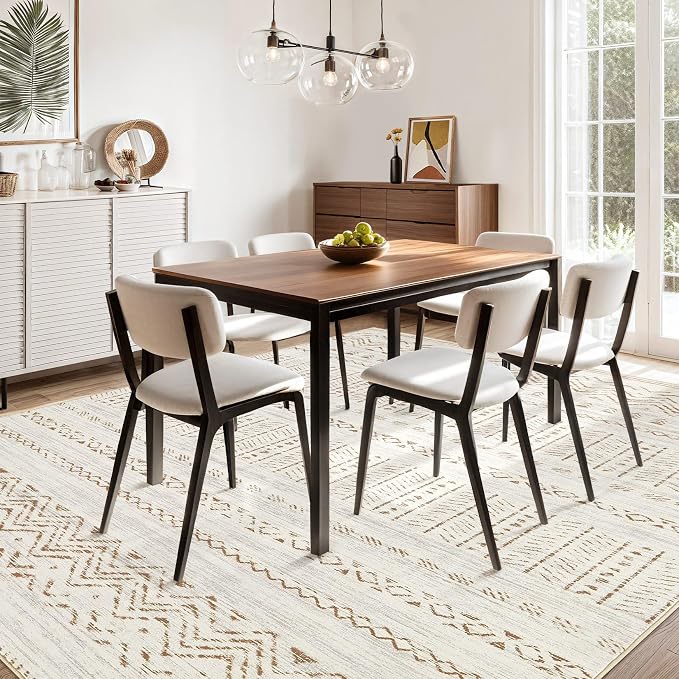 cotiled 5x7 Area Rugs Living Room Rug: Washable Boho Rugs - Image 5