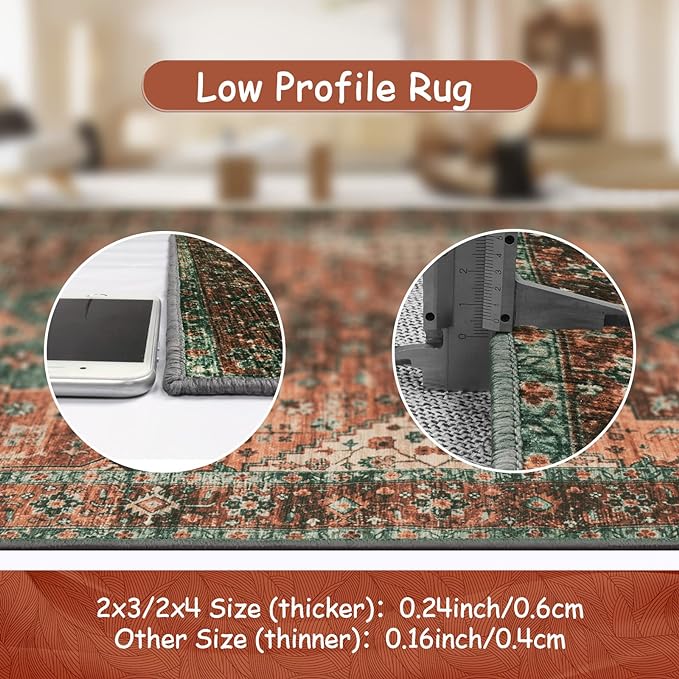 Moynesa Ultra-Thin Washable Runner Rug - Image 5