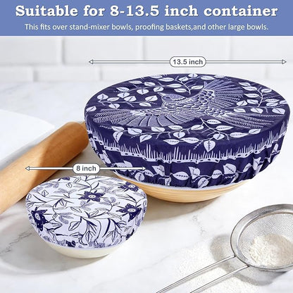 2 Large Reusable Beeswax Bowl Covers - Image 5