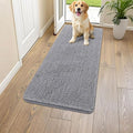 Smiry Dog Door Mat for Muddy Paws 47x20, Absorbent Dirt Trapper, Non-Slip by Smiry