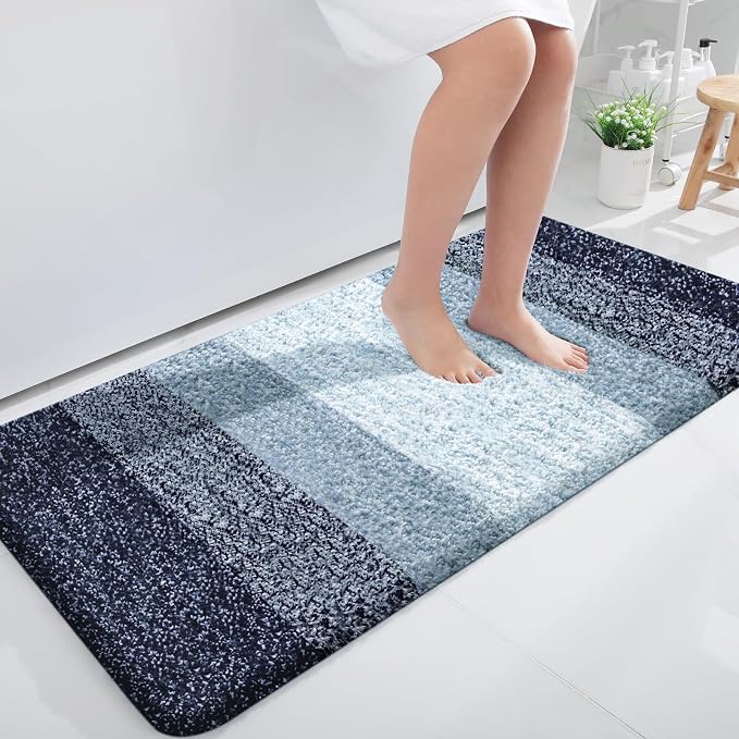 OLANLY Bathroom Runner Rugs Mat 47x24, Extra Soft Absorbent Microfiber Bath Rugs by OLANLY