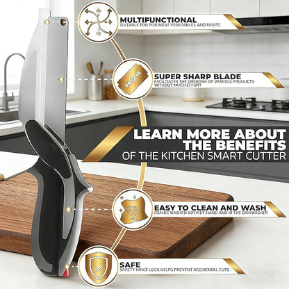 2 in 1 Kitchen Scissors for Food, Separable Stainless Steel Barbecue Steak - Image 5