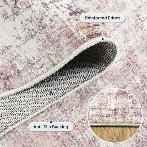 3x5 Area Rugs Washable Living Room Rug-No Slip Soft Carpets Modern Abstract - Image 2