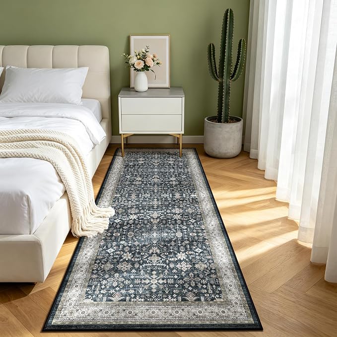 Ashen Washable 2x10 Hallway Runner Rug - Image 7