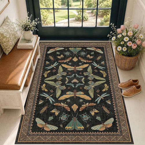3x5 Entryway Rug Non Slip Washable by HazoHaus