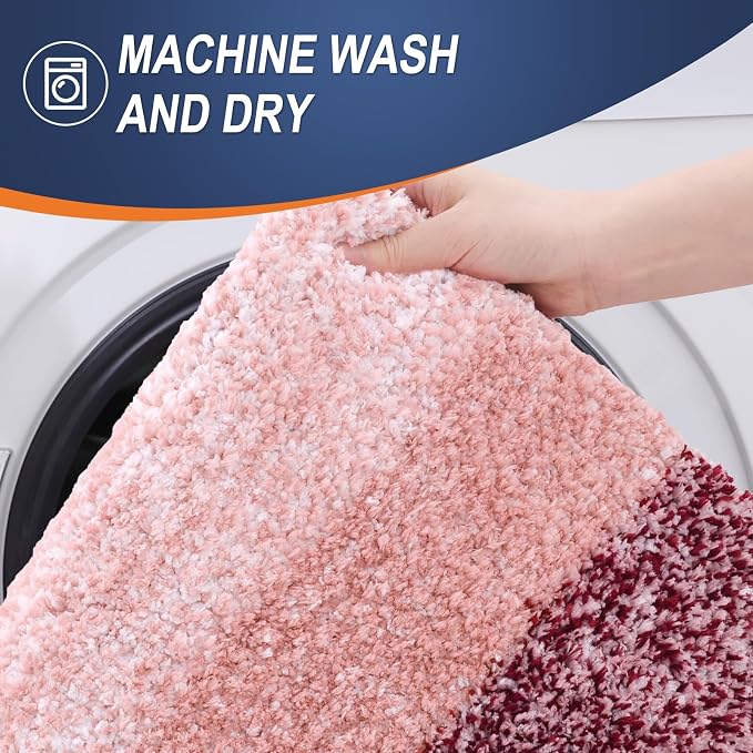 OLANLY Bathroom Rugs Mat 30x20, Extra Soft Absorbent Microfiber Bath Rugs - Image 6