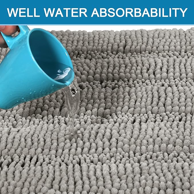 H.VERSAILTEX Bathroom Rugs Bath Mat Runner Rug Non Slip Kitchen Rug Extra Long - Image 5