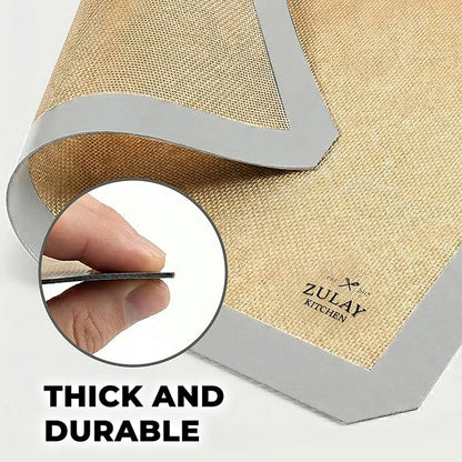 Zulay Kitchen Silicone Baking Mat Sheet Set - Image 6