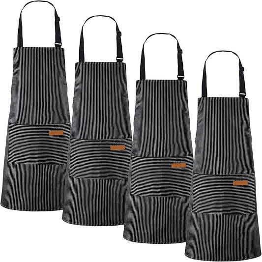 Handepo 4 Pcs Kitchen Aprons by Handepo