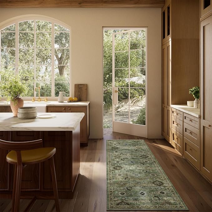 Washable Runners for Hallways Kitchen Rugs: 2'x6' Runner Rug Stain Resistant - Image 6
