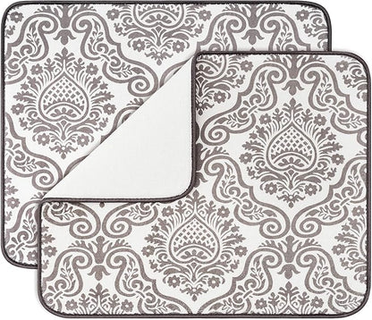Subekyu Dish Drying Mats for Kitchen, Ultra Absorbent Microfiber Drying Mat by SUBEKYU