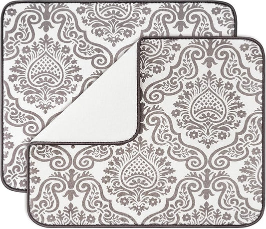 Subekyu Dish Drying Mats for Kitchen, Ultra Absorbent Microfiber Drying Mat by SUBEKYU