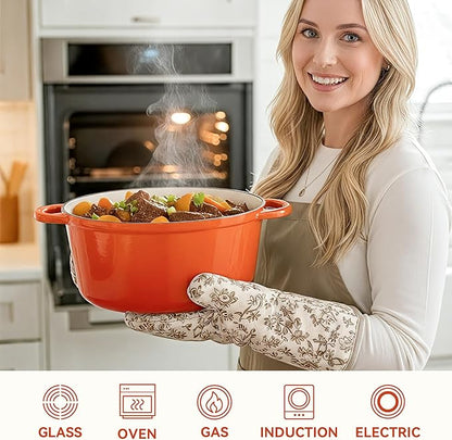 6.5 Quart Dutch Oven Pot with Lid, Non Stick Enameled Cast Iron Dutch Oven - Image 5