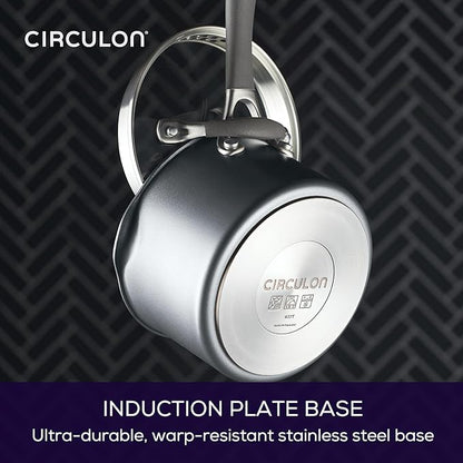 Circulon A1 Series w/ScratchDefense Nonstick Induction Straining 2qt SaucePan - Image 8
