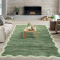 GarveeHome Scalloped Washable Rug 5x7 Area Rugs by GarveeHome
