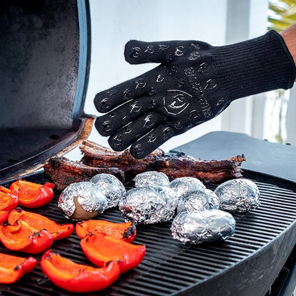 Grill Armor Oven Gloves with Fingers – Extra Long Cuff, 932°F Heat, Fire & Cut - Image 9