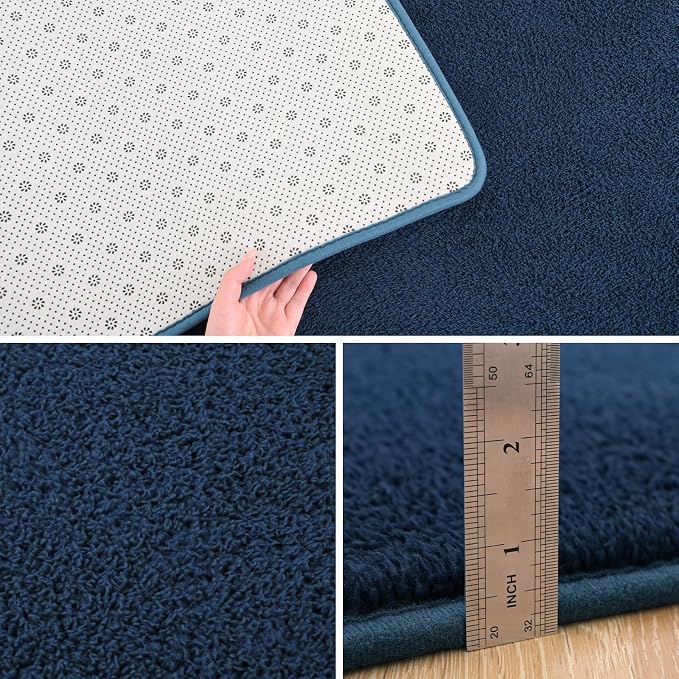Pettop 6x9 ft Navy Blue Area Rugs - Image 4
