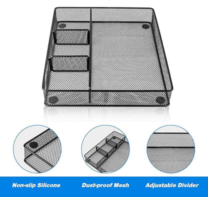 VyGrow Desk Drawer Organizer Tray, Metal Mesh Drawer Organizers Office - Image 3