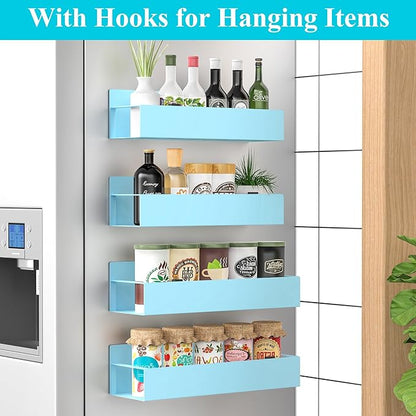 HuggieGems 4 Pack Magnetic Spice Storage Rack Organizer - Image 2