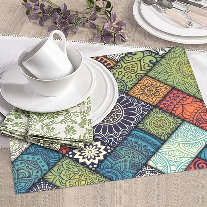 Retro Boho Dish Drying Mat 16x18 Inch, Microfiber Absorbent Fast Dry Mat - Image 7