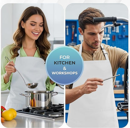 Utopia Kitchen 4 Pack Bib Apron Adjustable - Image 5