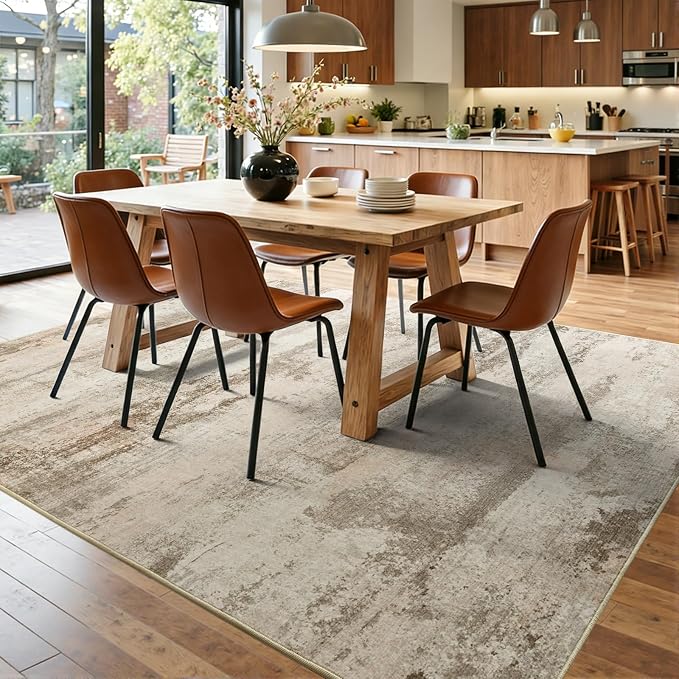 5x7 Ft Abstract Area Rugs for Living Room, Soft Non-Slip Modern Washable Rugs - Image 9