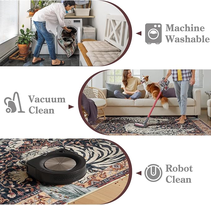 Moynesa Tiger Washable Area Rugs - Image 5
