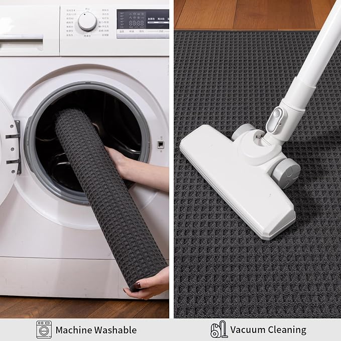 YIHOUSE Indoor Door Mat 32" x 47", Non-Slip Washable Entryway Mat, Dirt Trapper - Image 5